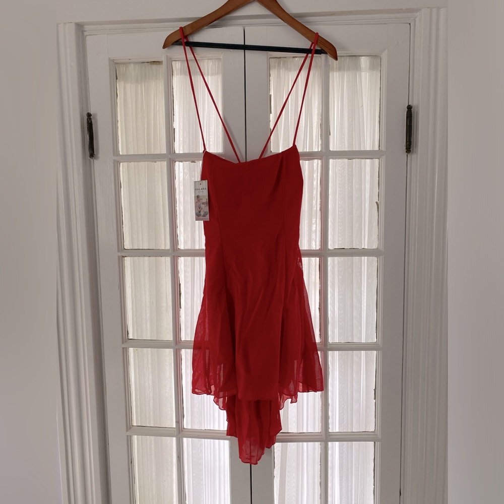 Halara Backless High Low Active Dress
